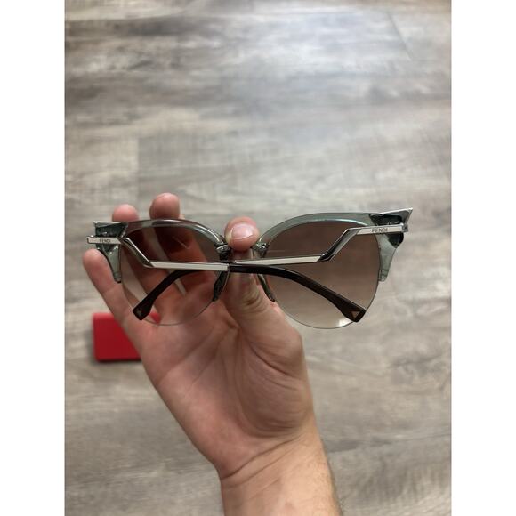 Fendi Iridia FF 0041/S Crystal-Tipped Cat-Eye Sunglasses main image 3